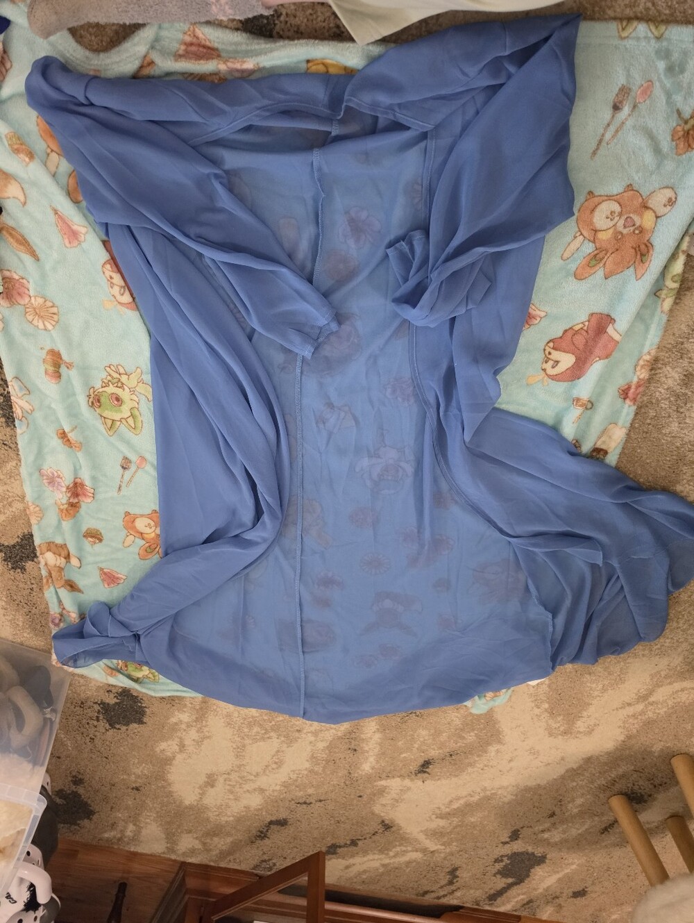 Sheer Blue Duster Cardigan